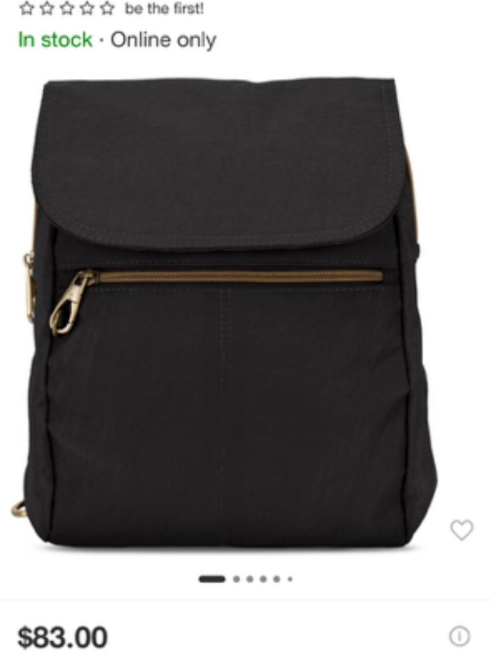 TRAVELON SLIM BACKPACK BRAND NEW